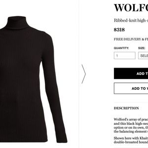 Wolford Ribbed-Knit High-Kneck Top